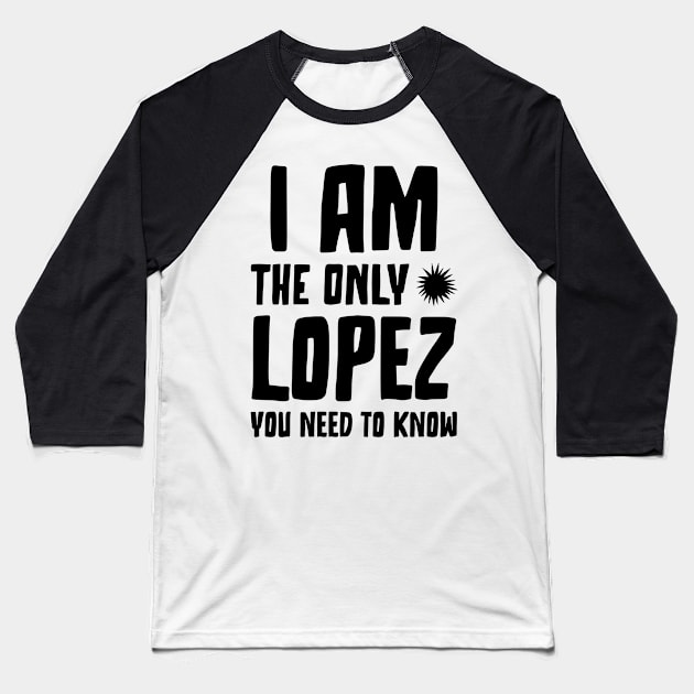 Lopez Legacy Unveiled Tee Baseball T-Shirt by RJS Inspirational Apparel